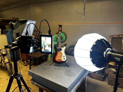 Tulare Dust and a Mosrite Ventures-Style Tenor Guitar