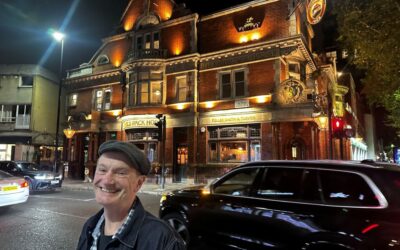 With Julian Marshall at the Bob Andrews Benefit